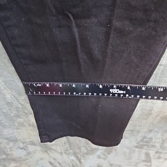 Lee Women's Sz 12med Relaxed Straight Leg Black New stretch jeans pants - Picture 4 of 14